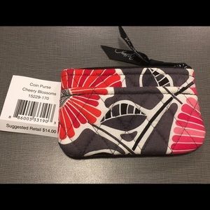 Vera Bradley Coin Purse: Cheery Blossoms